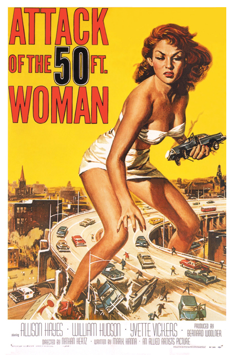 Classic Attack of the 50 Foot Woman Movie Poster