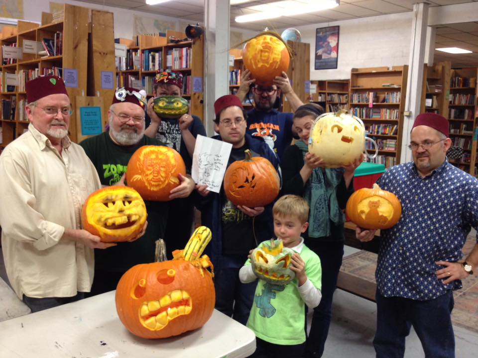 CARVING festival of pumpkins