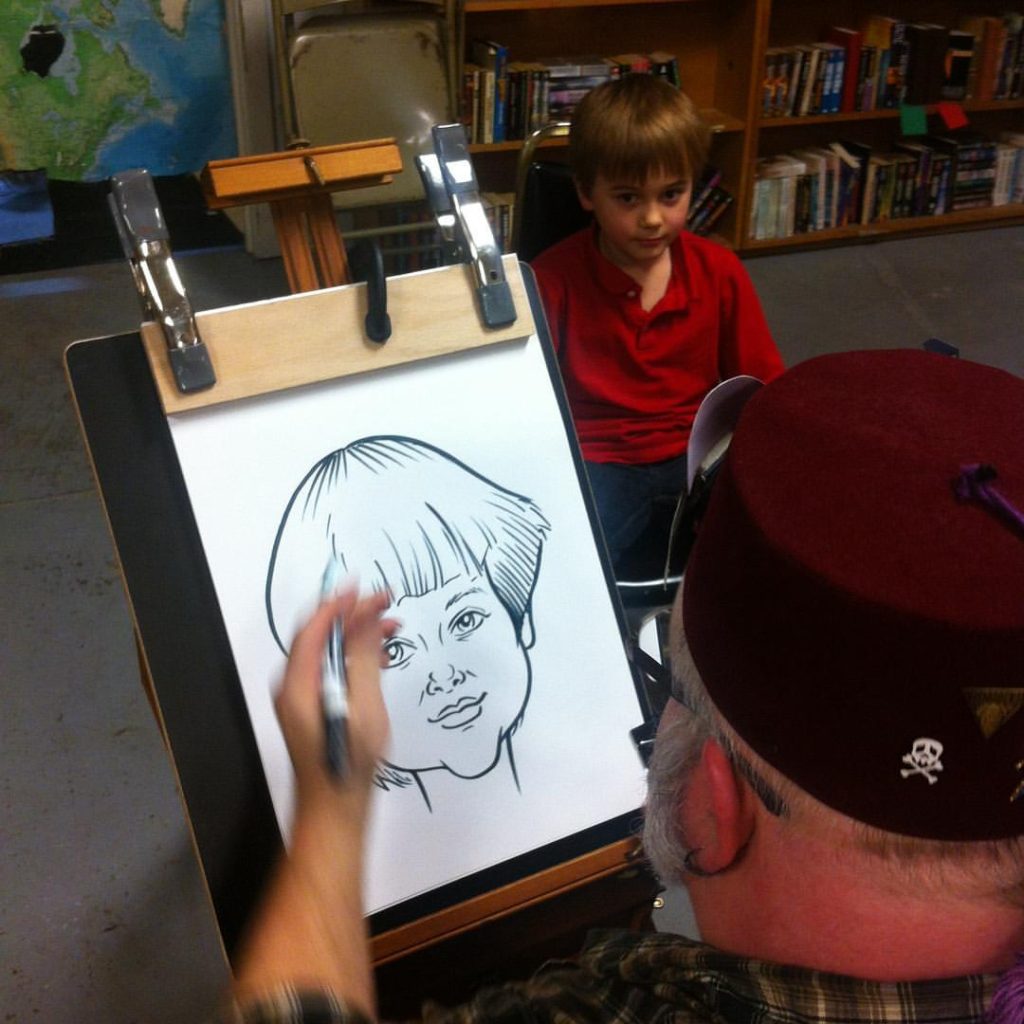 Caricature Demonstration by Mark Brill